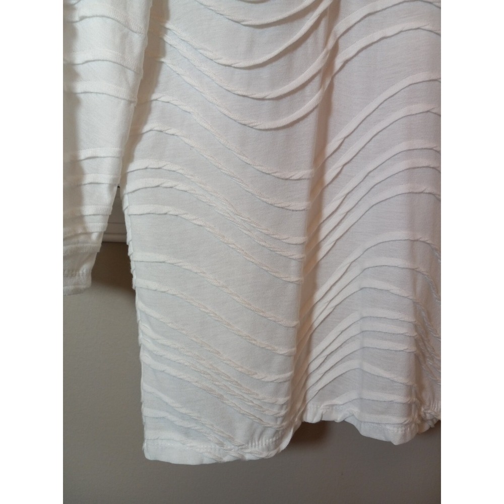 Thomas Olivia Womens White French Twist 3/4 Sleeve Shirt Size Medium - Picture 13 of 13